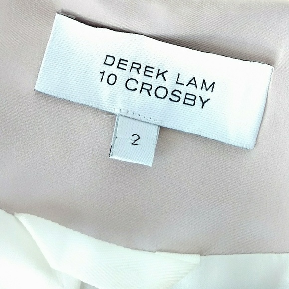 NWOT Derek Lam 10 Crosby lilac Hi-Lo zip jacket - Picture 7 of 10